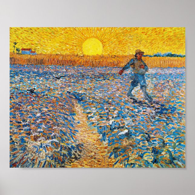 Póster La Sower, Van Gogh (Frente)