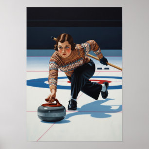 Póster LA STRATÈGE DU CURLING (La estrategia de curling)