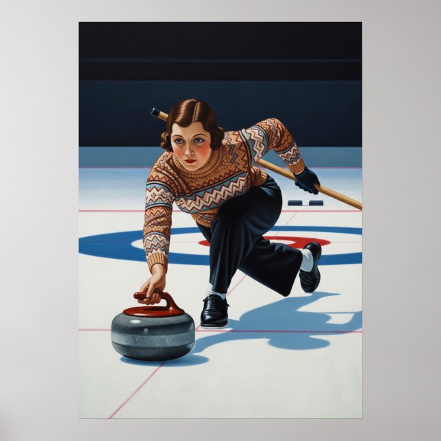 Póster LA STRATÈGE DU CURLING (La estrategia de curling) (Frente)