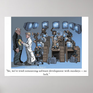 Póster La subcontratación se fue mal