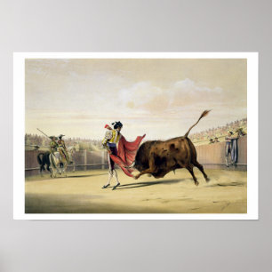 Póster La Suerte de la Capa, 1865 (colour litho)