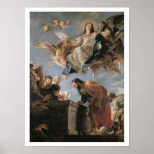 Póster La suposición de la Virgen, 1673 (aceite en lona)