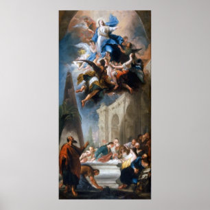 Póster La suposición de la Virgen Maria bendecida