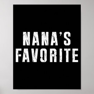 Póster La T Favorita de Nana Abuela Divertida Abuelo Abue