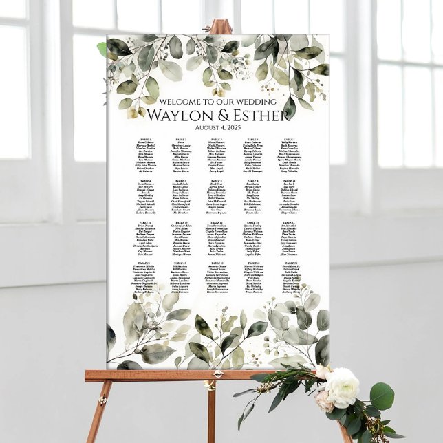 Póster La tabla de asientos de los bodas verdes encuentra (Subido por el creador)