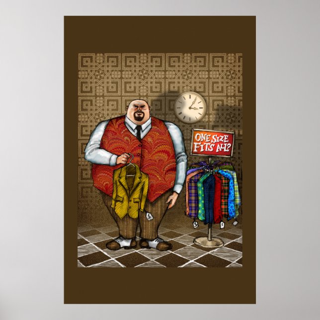 Póster La talla única le va bien a todo el mundo (Frente)