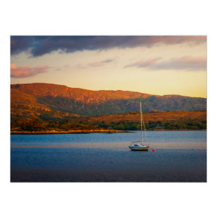 Póster La tarde dorada sobre la bahía de Kenmare