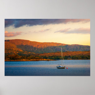 Póster La tarde dorada sobre la bahía de Kenmare