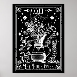 Póster La Tarjeta de Tarot de Café de Vertido