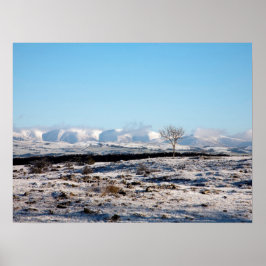 Póster La tarjeta de vacaciones de invierno Howgill Fells