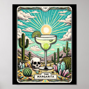 Póster La tarjeta Margarita Tarot Cinco De Mayo Fiesta Ma