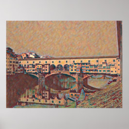 Póster La tarjeta Ponte Vecchio