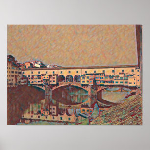 Póster La tarjeta Ponte Vecchio