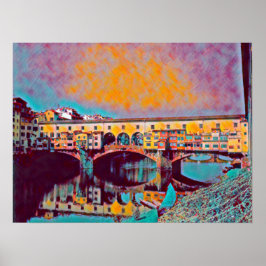 Póster La tarjeta Ponte Vecchio