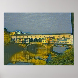 Póster La tarjeta Ponte Vecchio