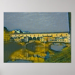 Póster La tarjeta Ponte Vecchio