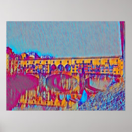 Póster La tarjeta Ponte Vecchio