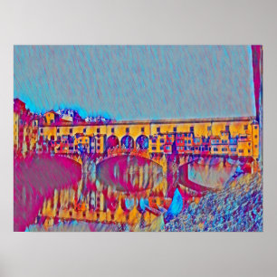Póster La tarjeta Ponte Vecchio