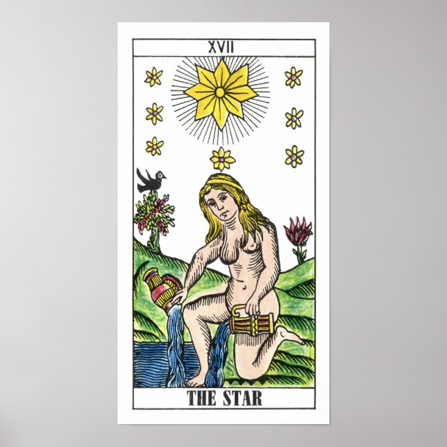 Póster La tarjeta Star Tarot (Frente)