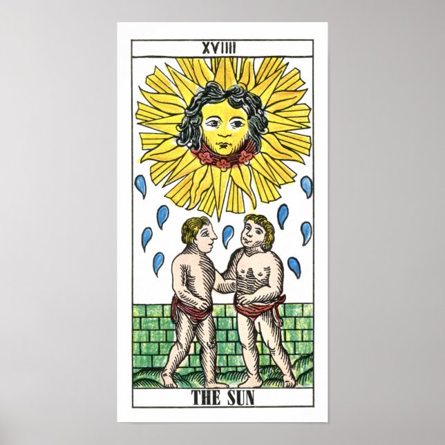 Póster La tarjeta Tarot de Sun (Frente)