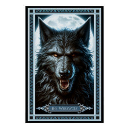 Póster La tarjeta Tarot de Werewolf