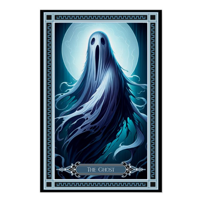 Póster La tarjeta tarot fantasma (Anverso)