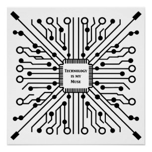 Póster La tecnología es mi musa