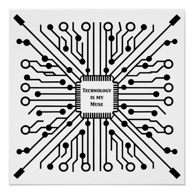 Póster La tecnología es mi musa (Anverso)