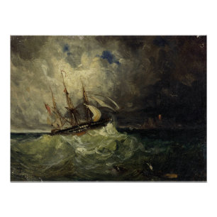Póster La Tempestad – Félix Ziem