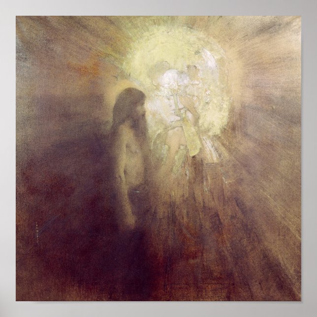 Póster La tentación de San Antonio, 1883 (Frente)