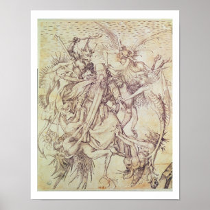 Póster La tentación de St Anthony (grabado)
