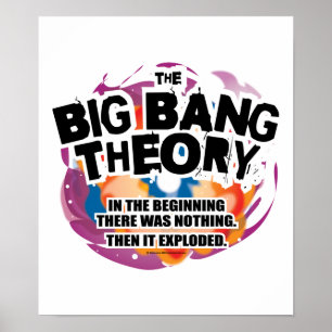 Póster La teoría de Big Bang