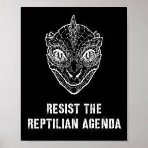 Póster La teoría de la conspiración resiste la agenda rep