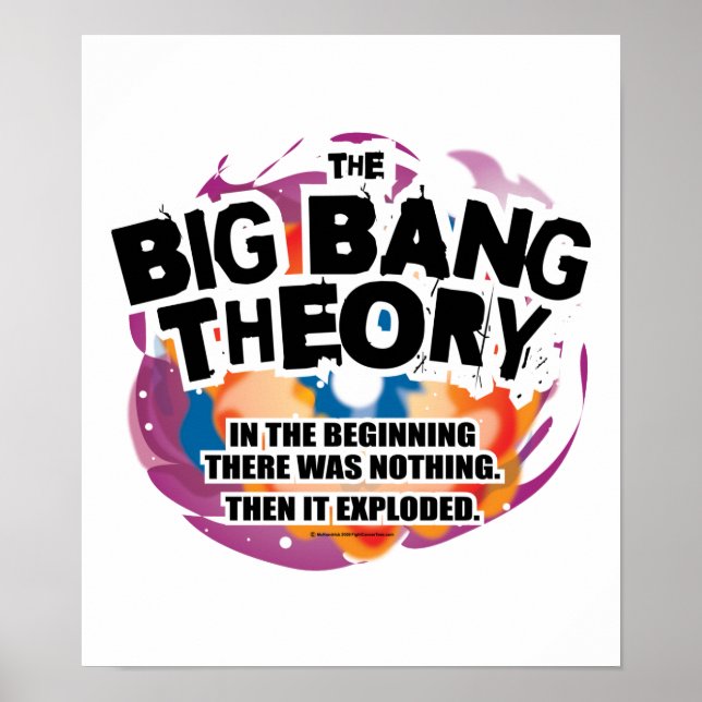 Póster La teoría del Big Bang (Frente)