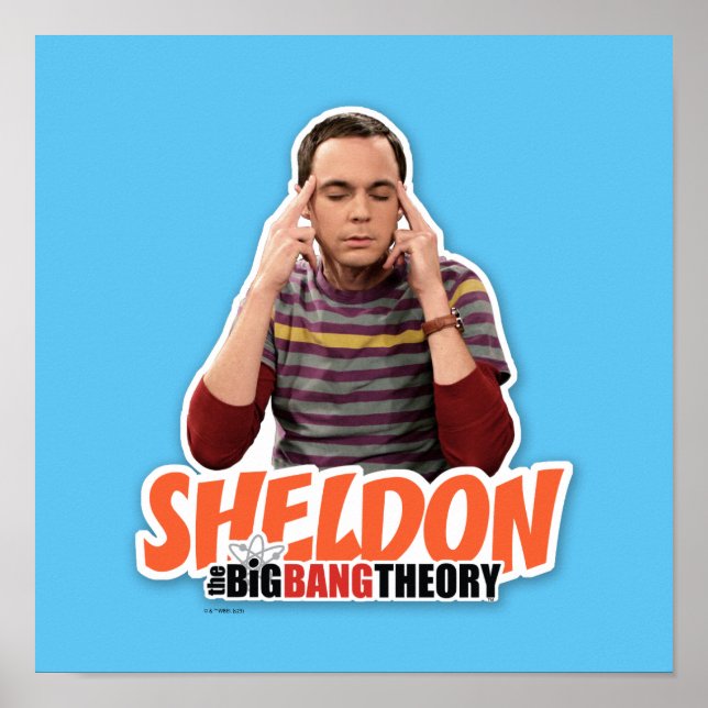 Póster La teoría del Big Bang | Sheldon (Frente)