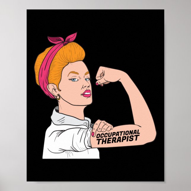 Póster La terapeuta ocupacional Rosie The Riveter (Frente)
