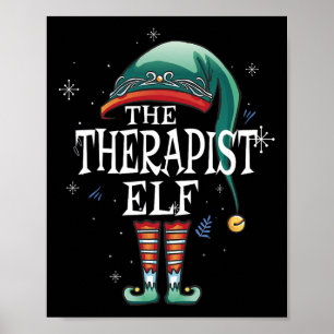 Póster La Terapia Elf Xmas Que Coincide Con La Familia El