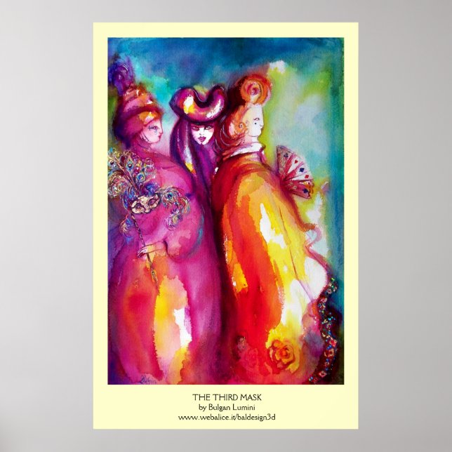 Póster LA TERCERA MÁSCARA / Pelota de Mascaradas del Carn (Frente)