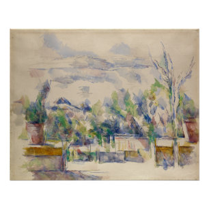 Póster La Terraza del Jardín en Les Lauves, Cezanne