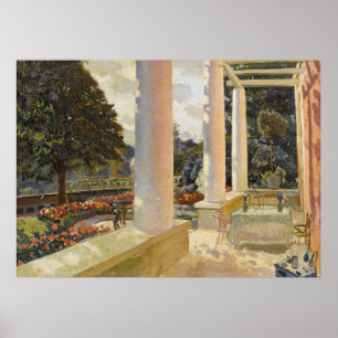 Póster La terraza del MacMonnies en Giverny