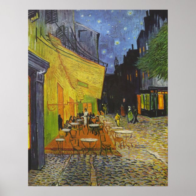 Póster La terraza del Van Gogh Cafe (Frente)