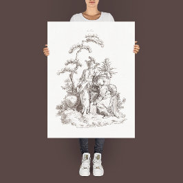 Póster La Terre" de la serie "Los Cuatro Elementos".