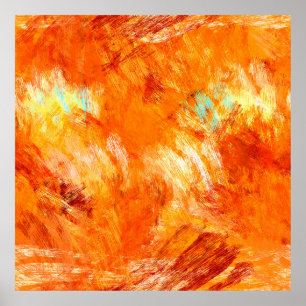 Póster La textura de brocha digital falsa es perfecta. Co