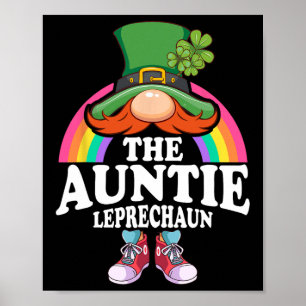 Póster La tía Leprechaun St Patricks Day Costume