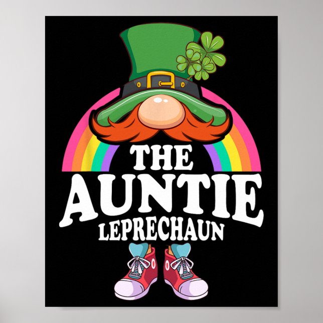 Póster La tía Leprechaun St Patricks Day Costume (Frente)