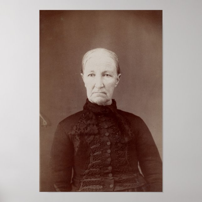 Póster La tía Zelda embrujó el retrato de Halloween famil (Frente)