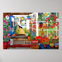 La tienda de la floristería