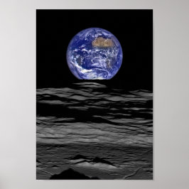 Póster La Tierra Como Se Ve Desde La Luna