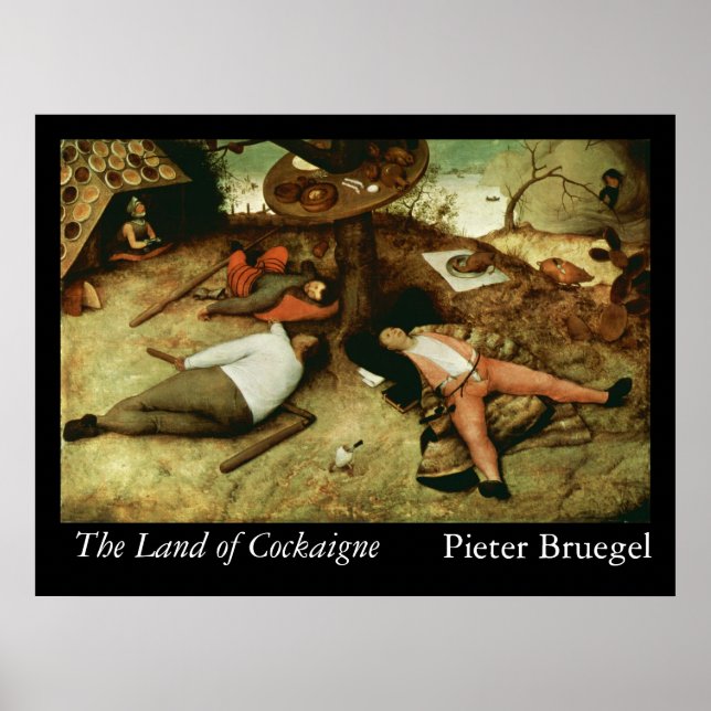 Póster La tierra de Cockaigne - 1567 (Frente)