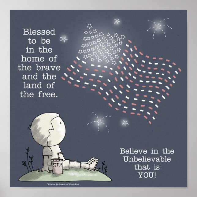 Póster La tierra de los libres (Frente)